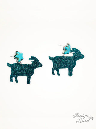 Lamb earrings turquoise