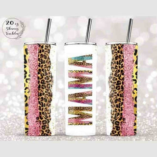 Leopards & Sunflower Mama Tumbler