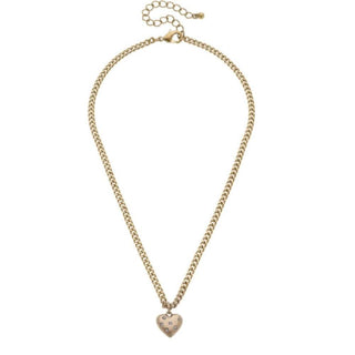Micaela Gold Heart Necklace