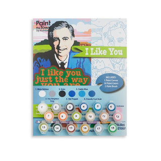 Paint the Town by Numbers Arts & Crafts Mr. Rogers Paint by Number Kit 8”x10”