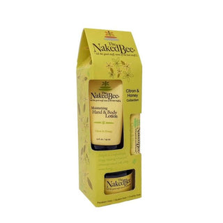 Naked Bee Citron & Honey Gift Box with Lotion, Body Butter and Lip Balm