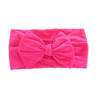nylon head wrap hot pink