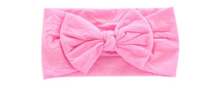 Bubble gum pink nylon head wrap