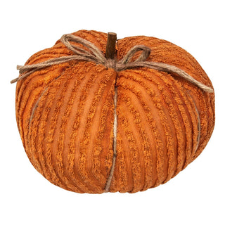 Orange Chenille Pumpkin, 9.5" 