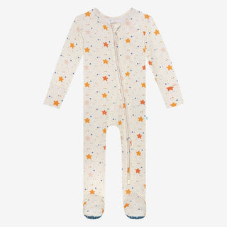Posh Peanut Footie Zippered One Piece-Jetson