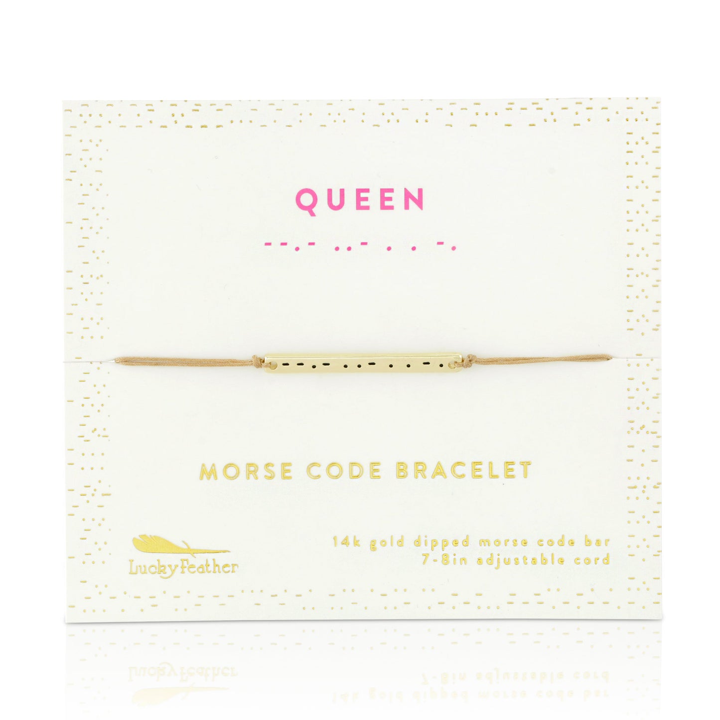 Queen Morse Code Bracelet