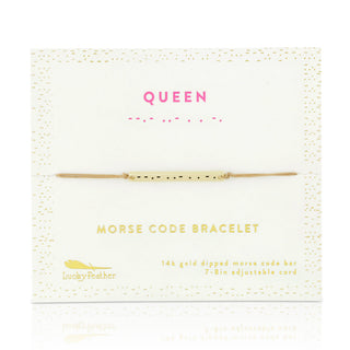 Queen Morse Code Bracelet
