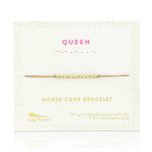 Queen Morse Code Bracelet