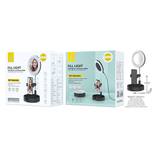 Ring Light w/ Phone Holder & Mirror
