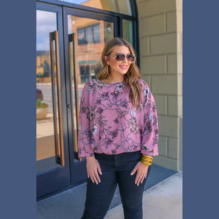 Rose Floral Dolman Top