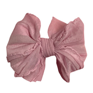 Ruffled 4" Bow on Clip
