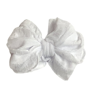 Ruffled 4" Bow on Clip