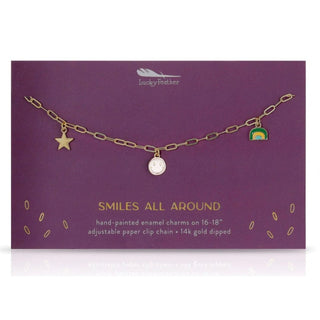 Smile Enamel Treasure Necklace