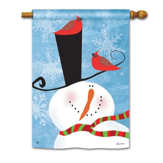 Snowman Whimsy Standard Flag
