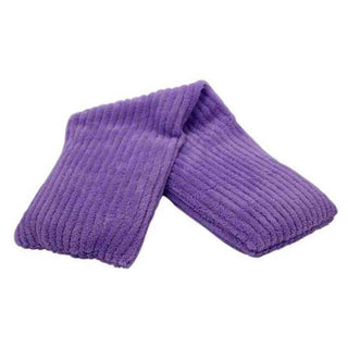 Soft cord lavender Warmies hot pack with ribbed texture and cozy plush fabric