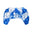 White/Blue Tie Dye