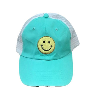 Varsity Patch Smiley Face Hats