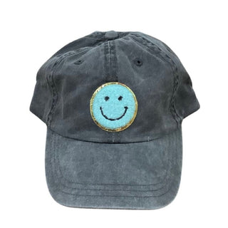 Varsity Patch Smiley Face Hats