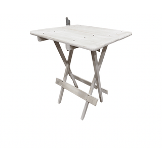 White Folding Side Table