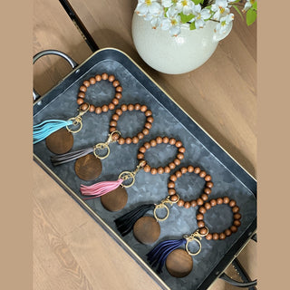 Wooden Beads Keychain