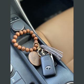 Wooden Beads Keychain