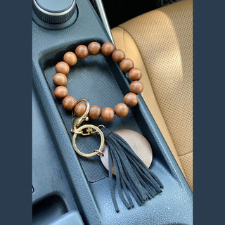 Wooden Beads Keychain