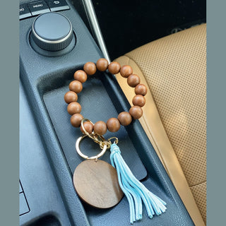 Wooden Beads Keychain
