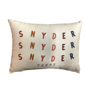 Snyder Texas Pillow