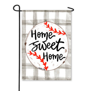 Baxter & Me Garden Home Sweet Home Baseball Garden Flag