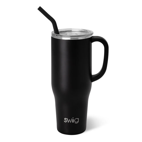 black mega mug