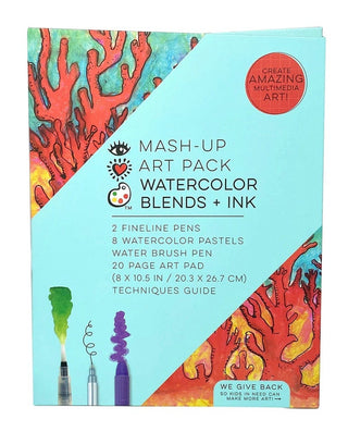 Bright Stripes Arts & Crafts i Heart Art Watercolor Blends & Ink