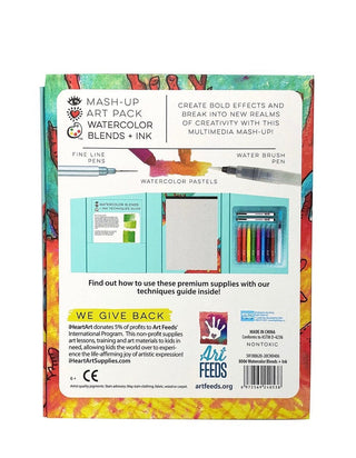 Bright Stripes Arts & Crafts i Heart Art Watercolor Blends & Ink