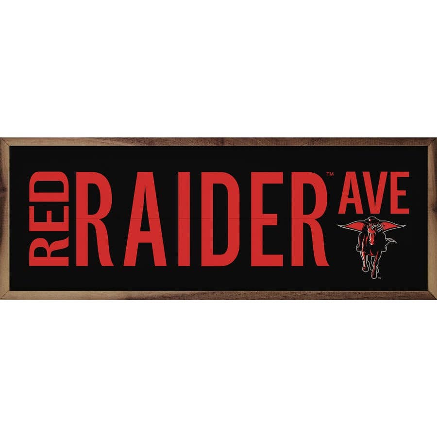 Red Raider Ave Sign