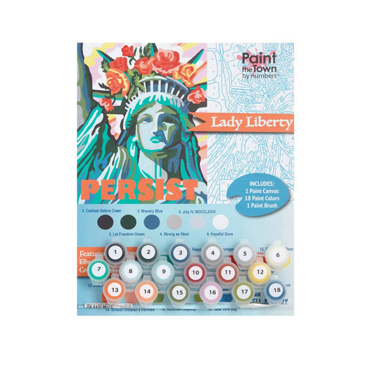 Lady Liberty Statue of Liberty Paint by Number Kit 8”x10”