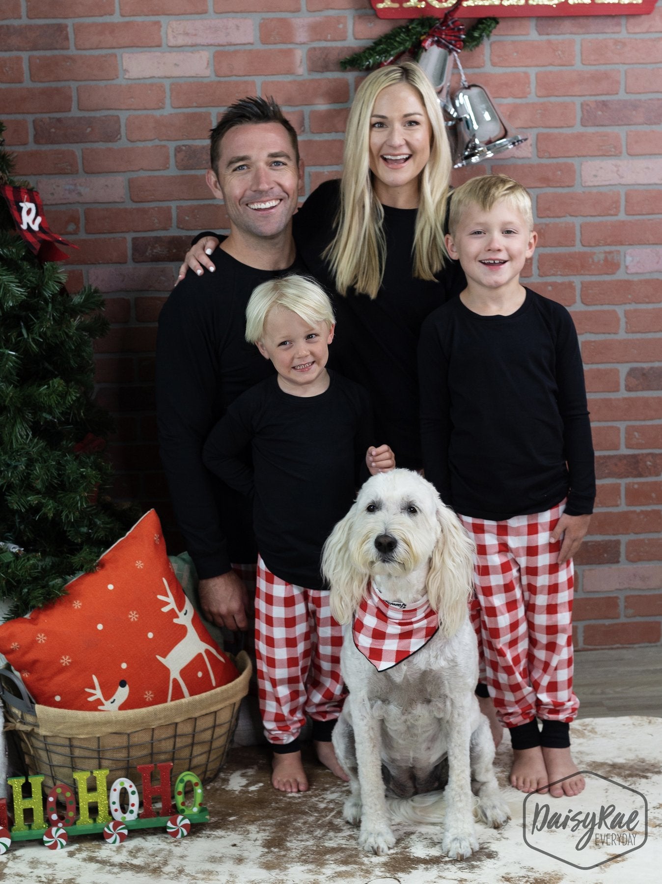 Kid's Holiday Check Pajamas