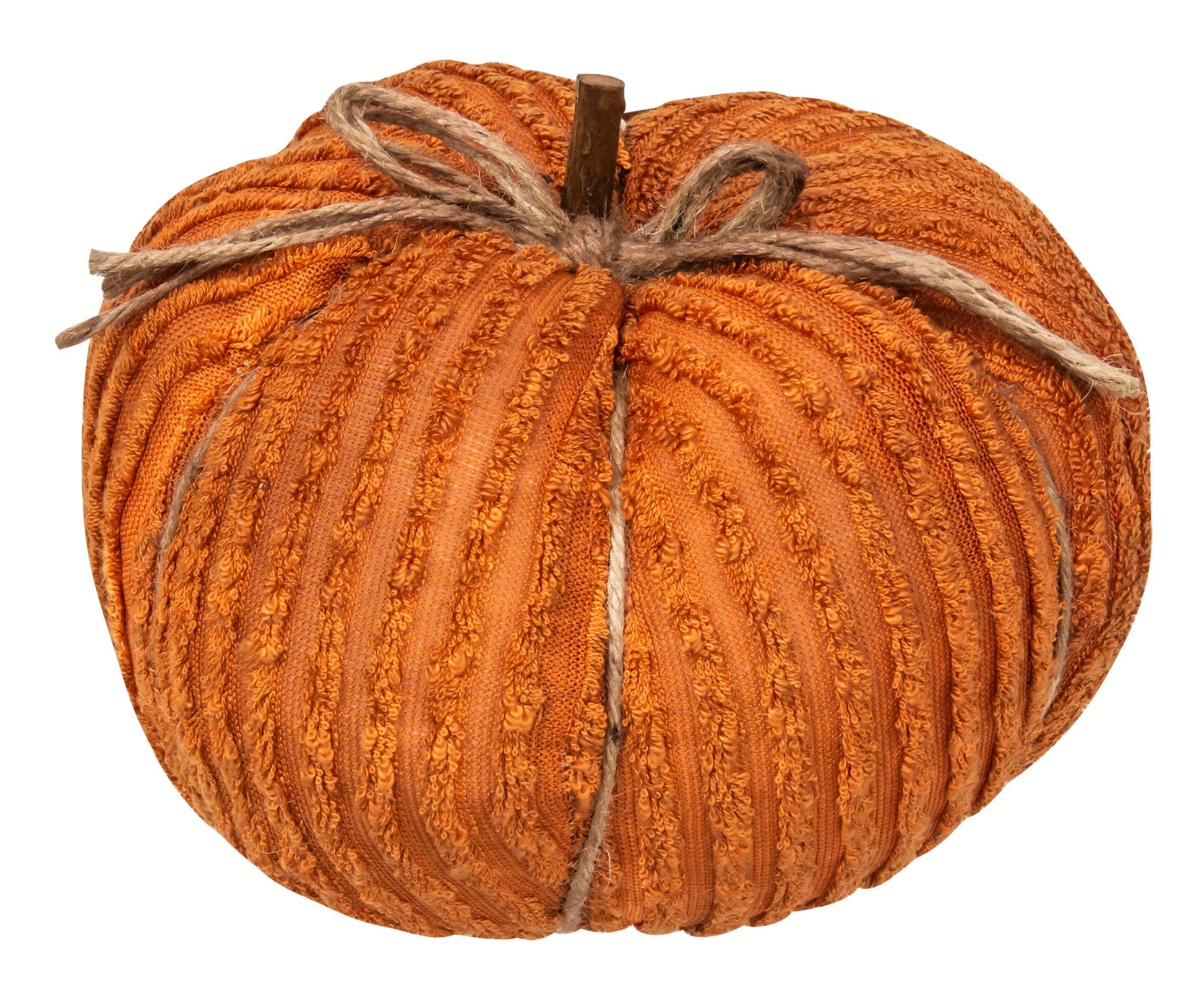 Orange Chenille Pumpkin, 9.5" 
