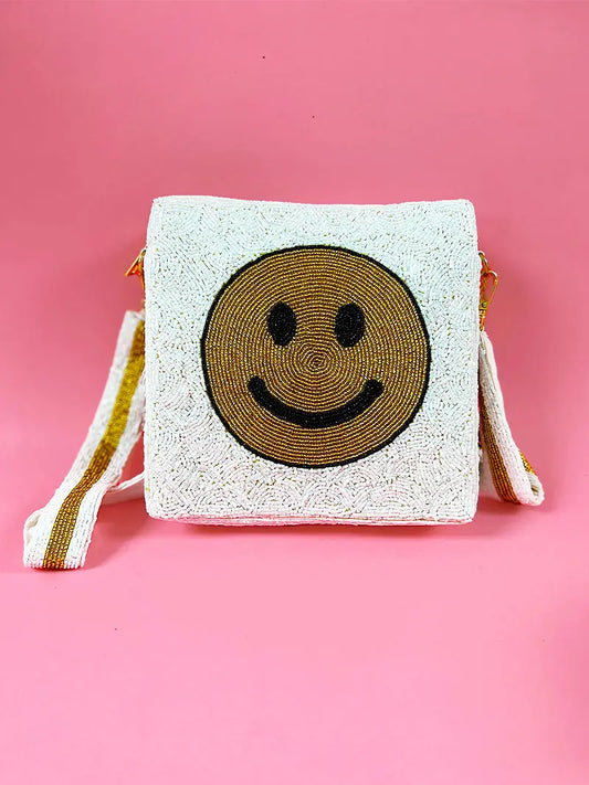 Happy Face Beaded bag