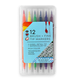 Bright Stripes Arts & Crafts i Heart Art Brush & Fine Tip Markers