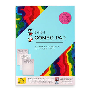 Bright Stripes Arts & Crafts i Heart Art Combo Pad