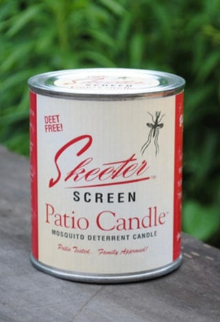 skeeter screen patio candle
