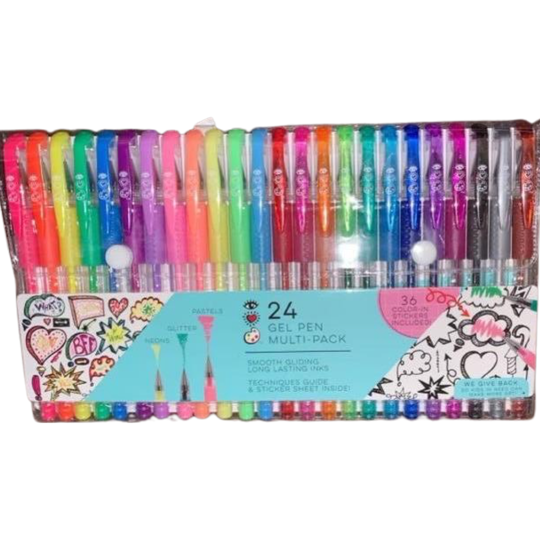 24 gel pens multi- pack