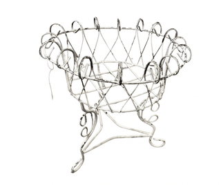 White Wire Planter