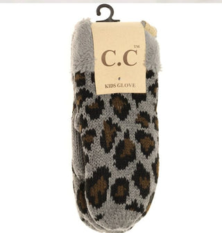 Kid’s CC Fuzzy Lined Gloves