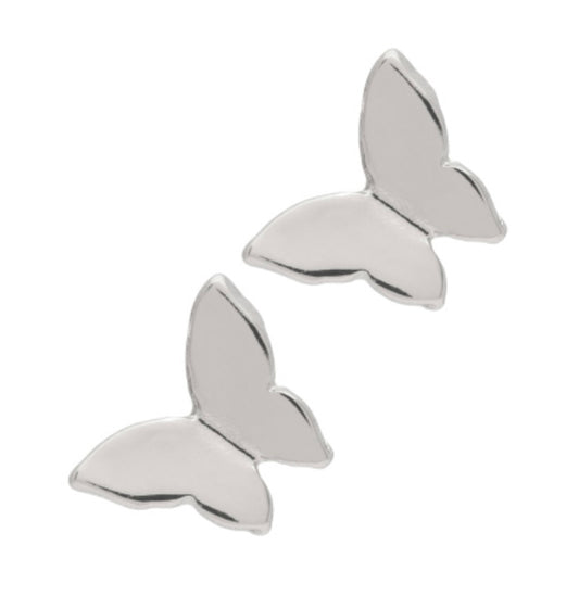 Silver Butterfly Earrings