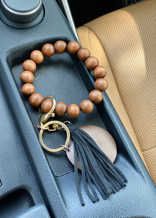 Wooden Beads Keychain