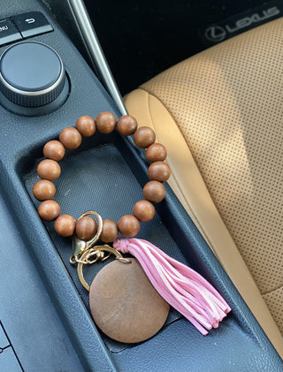 Wooden Beads Keychain