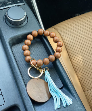 Wooden Beads Keychain