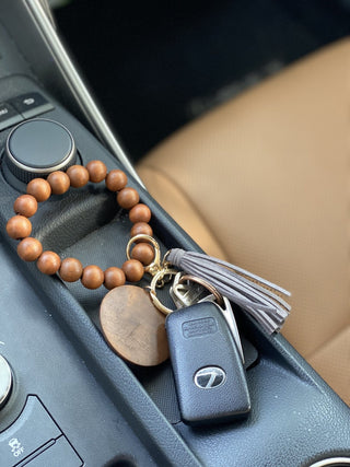 Wooden Beads Keychain
