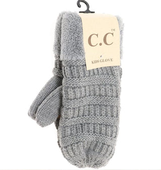 Kid’s CC Fuzzy Lined Gloves