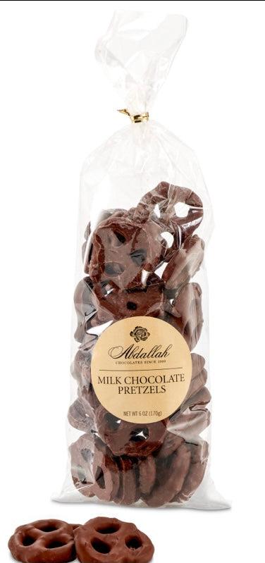 Milk Chocolate Pretzels 6oz bag